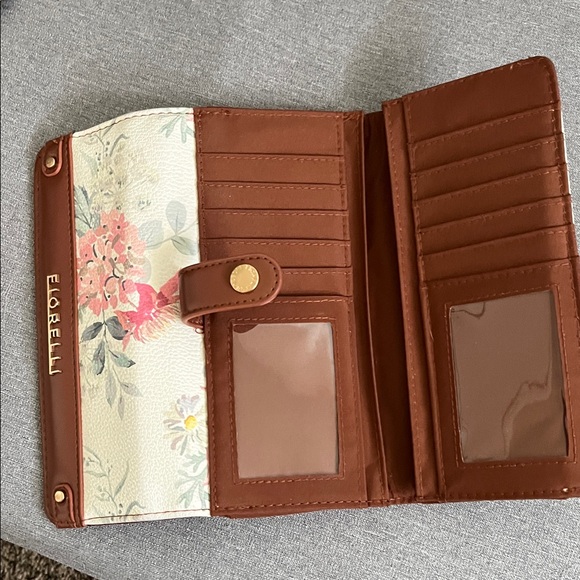Fiorelli Floral Women's Wallet - Cream and Brown - Picture 3 of 4